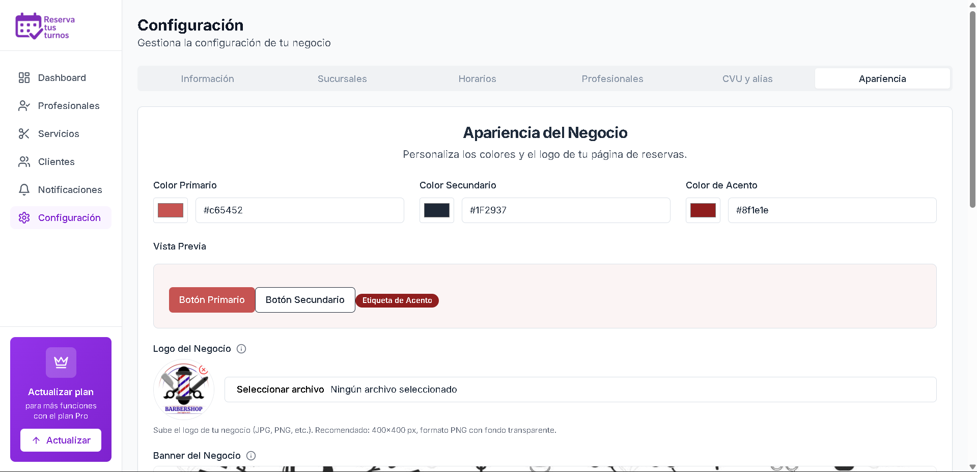 Dashboard del Sistema de Turnos